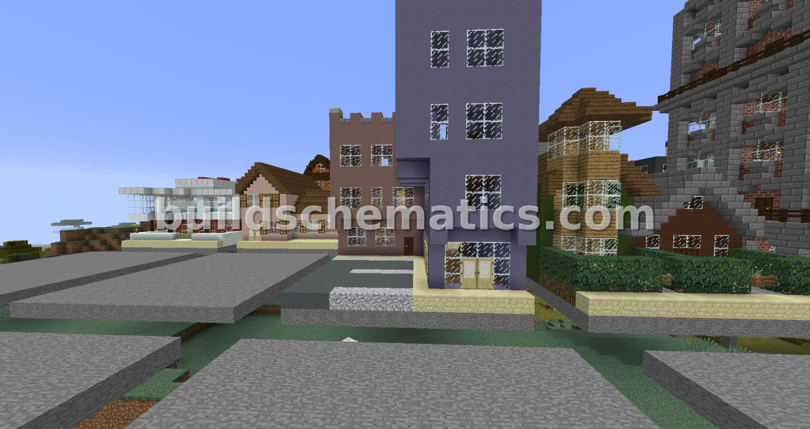 Modular Town Buildings for Minecraft