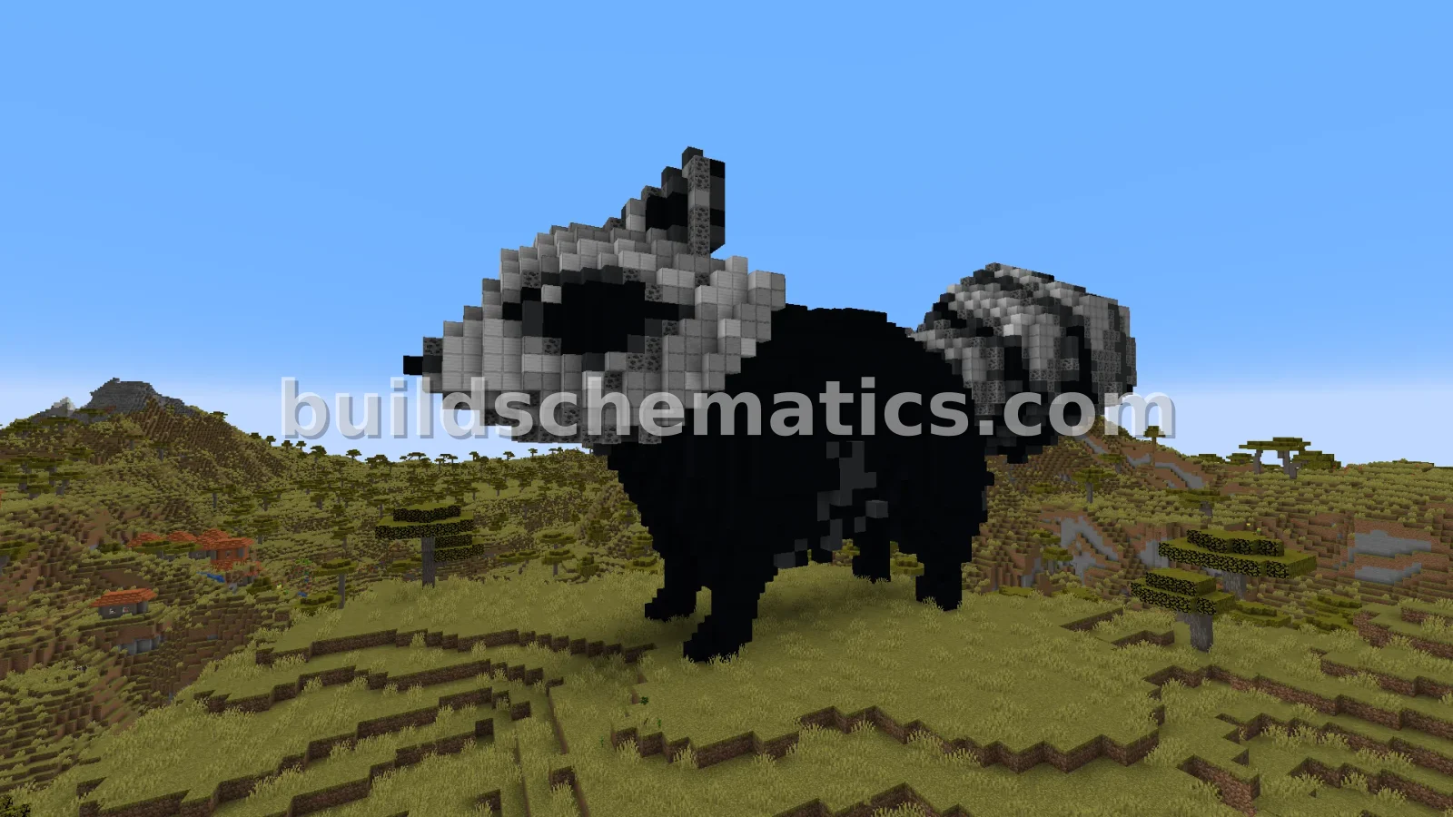 Large Raccoon Statue