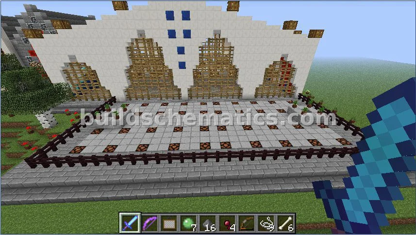 Fortress Cathedral with Lava Moat — view 4