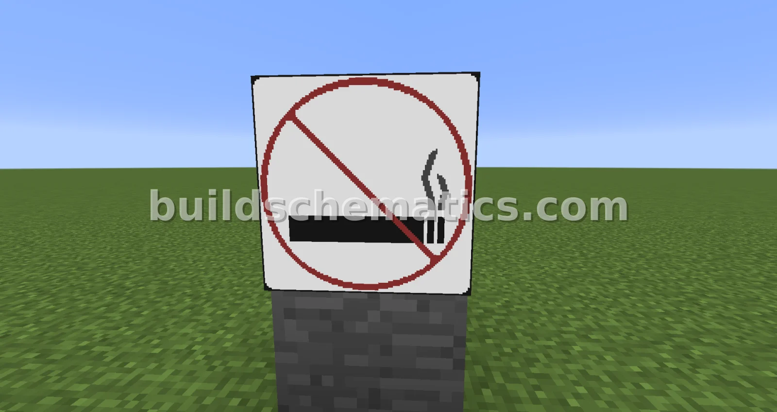 No Smoking Sign Map Art