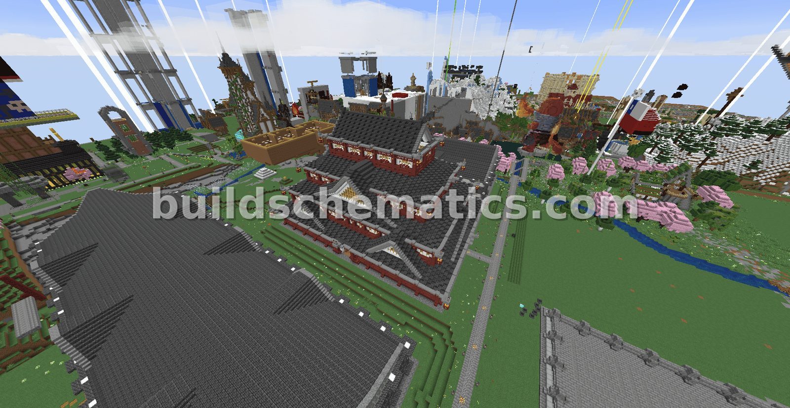 Mega Japanese Palace Build — view 3