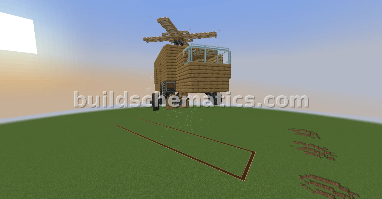 Create Aeronautics Helicopter - Oak & Glass — view 4