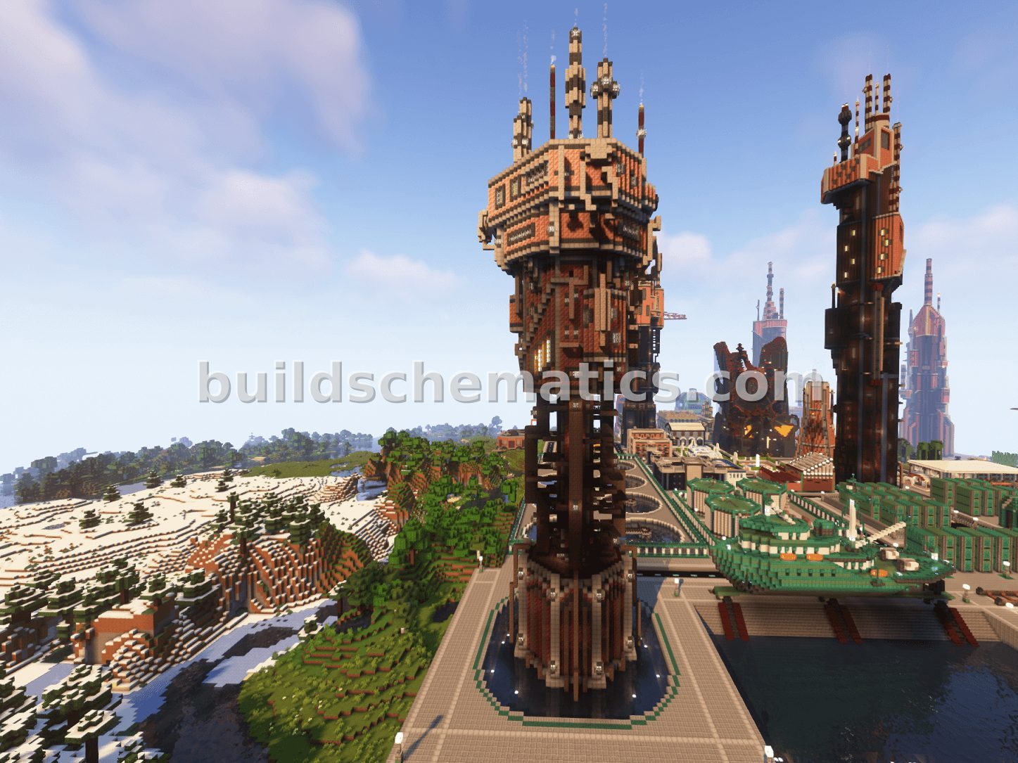 Steampunk Skyscraper Model 5 Tower — view 3