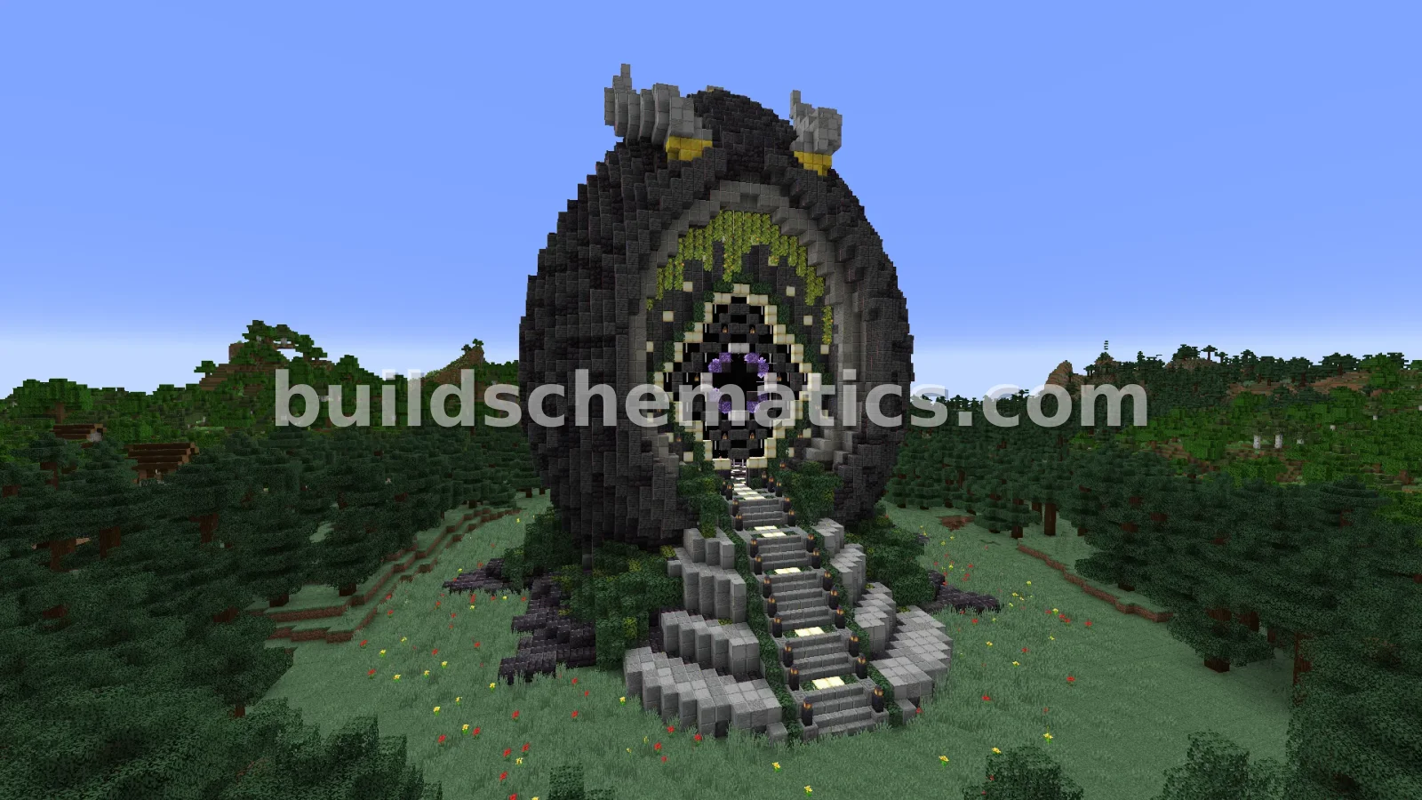 Dragon Egg Nether Portal Statue