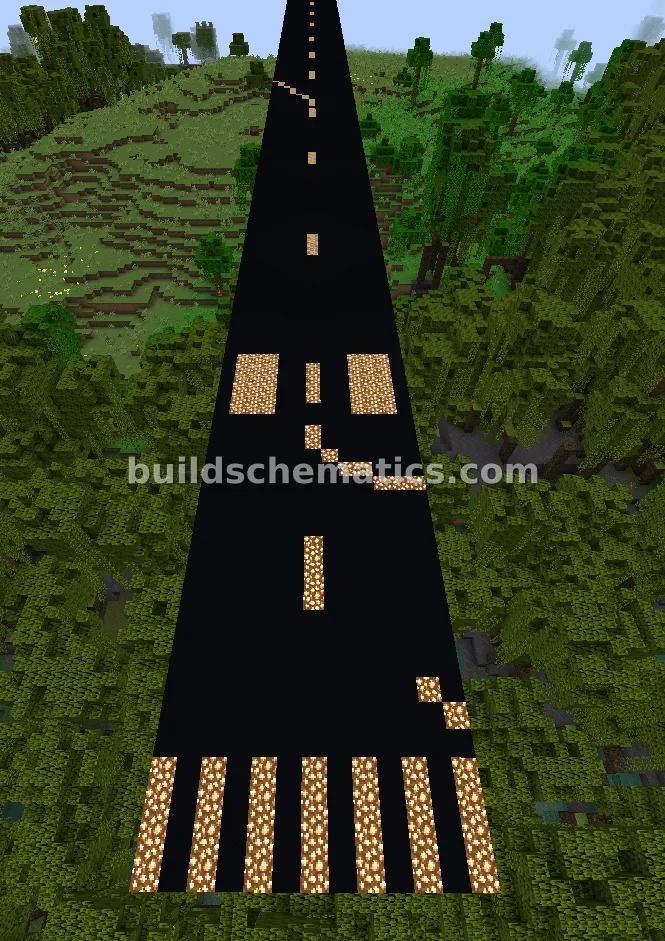 Minecraft Airport Runway — view 2