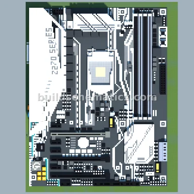 ASUS Z270-A Motherboard Pixel Art — view 3