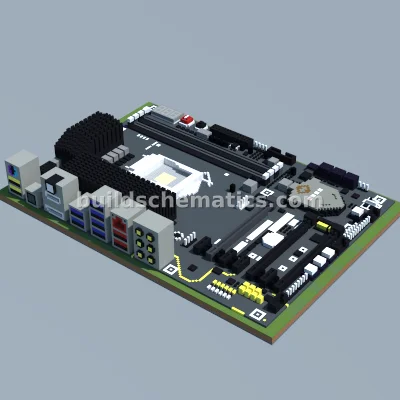 Intel Z270 Motherboard Pixel Art