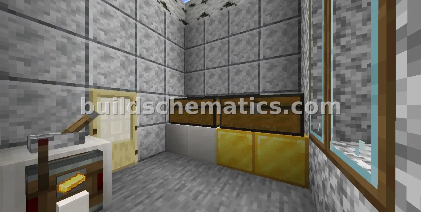 Quartz and Gold Factory - 2519 Blocks — view 5
