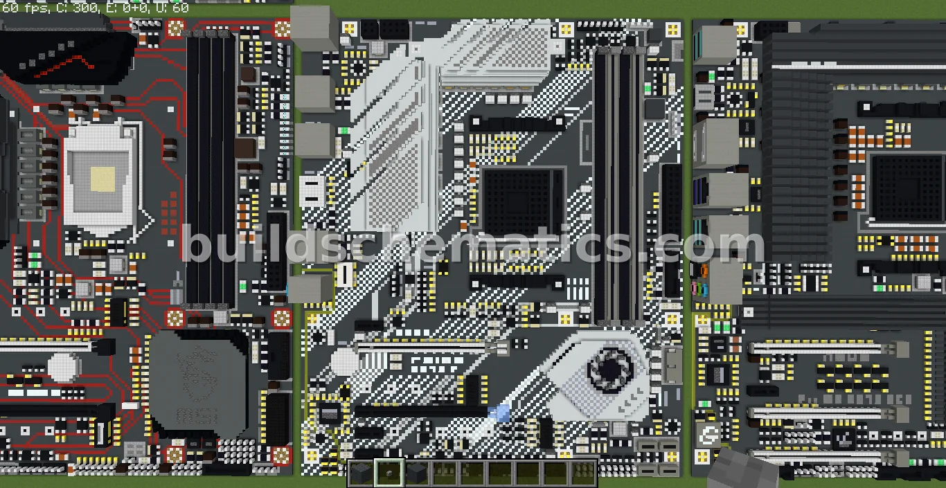 ASUS X570-P Motherboard Voxel Art — view 2