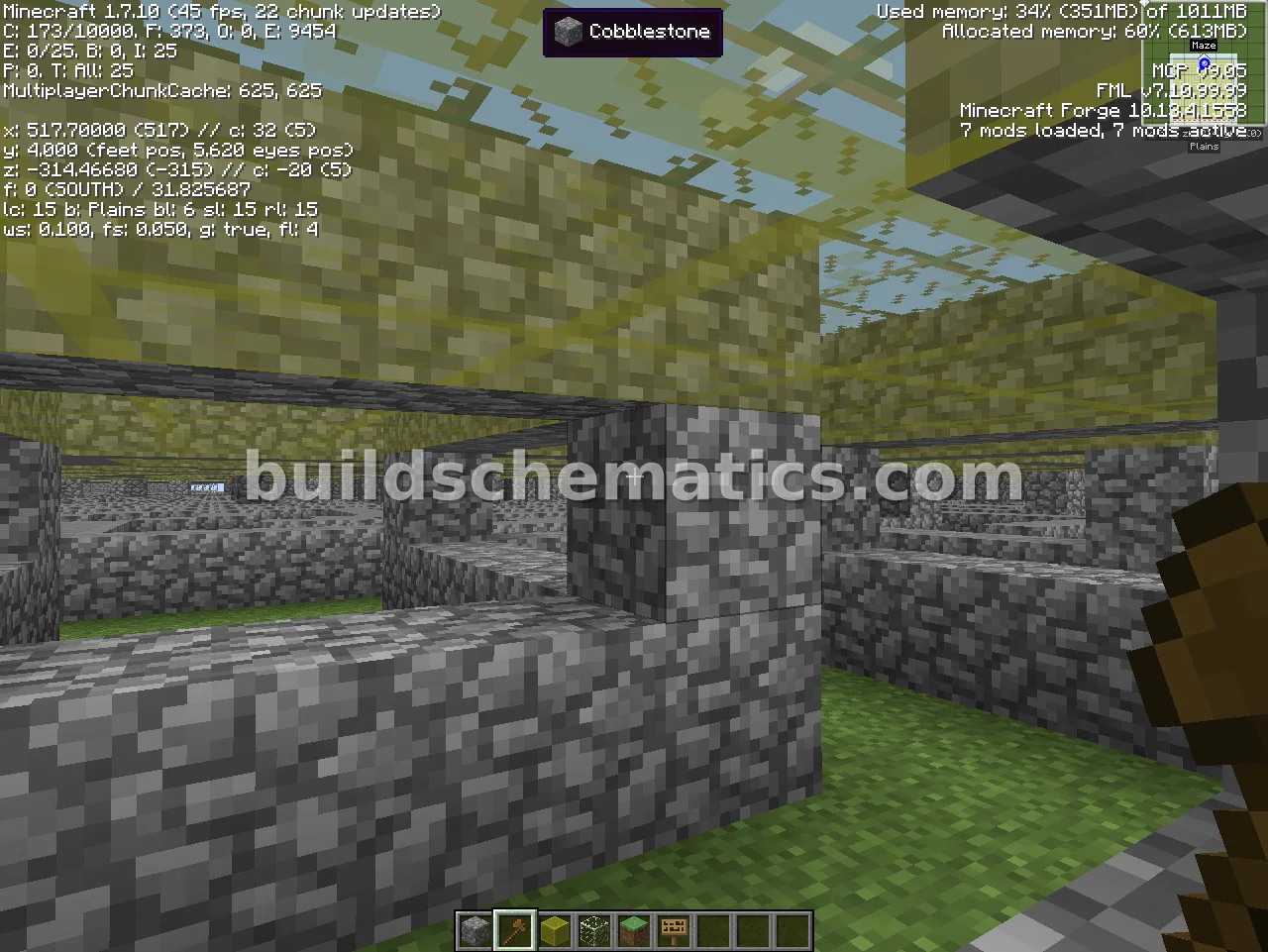 Glass Encased Maze Structure