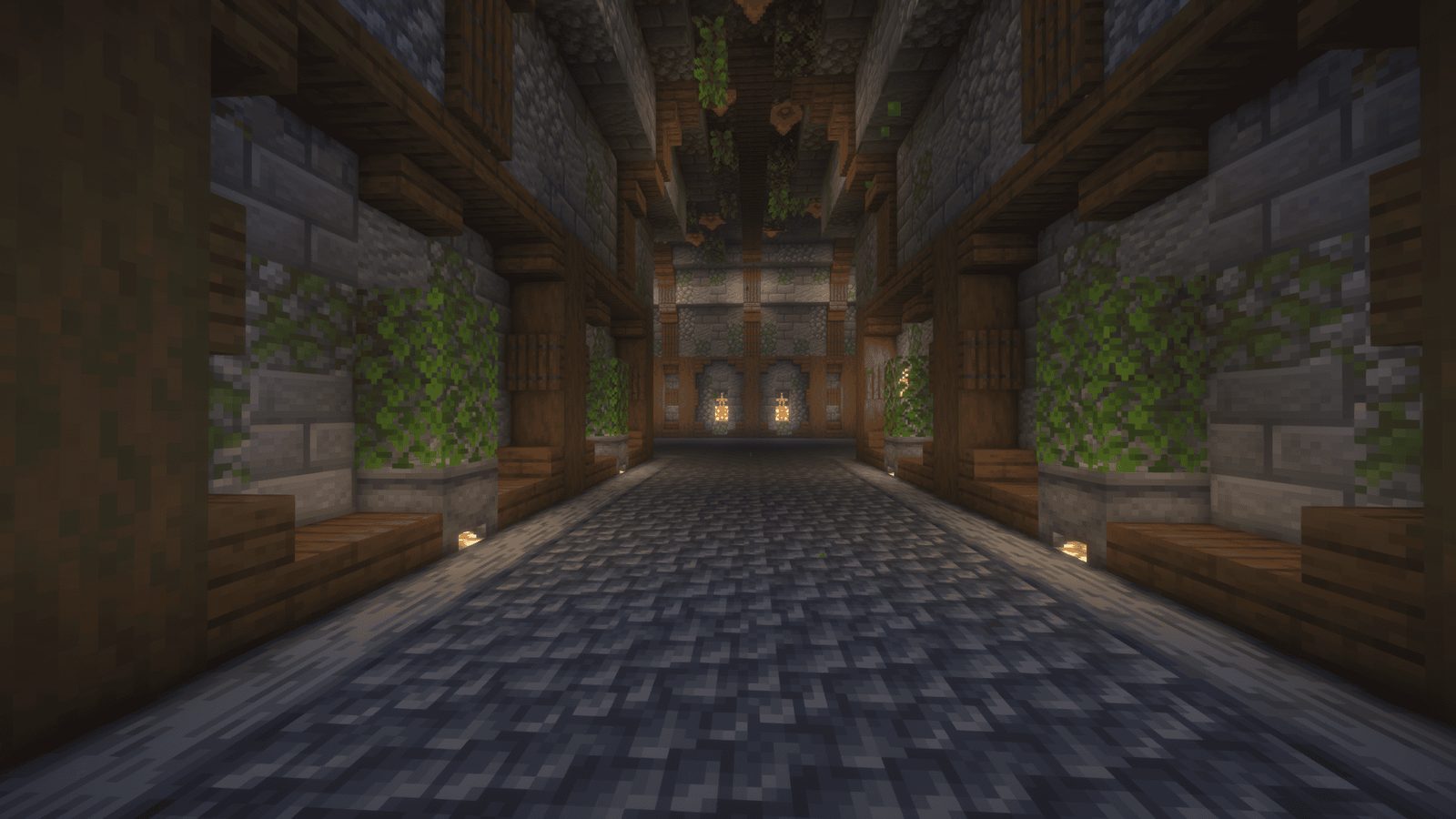 Subterranean Survival Bunker with Villager Trading and Storage