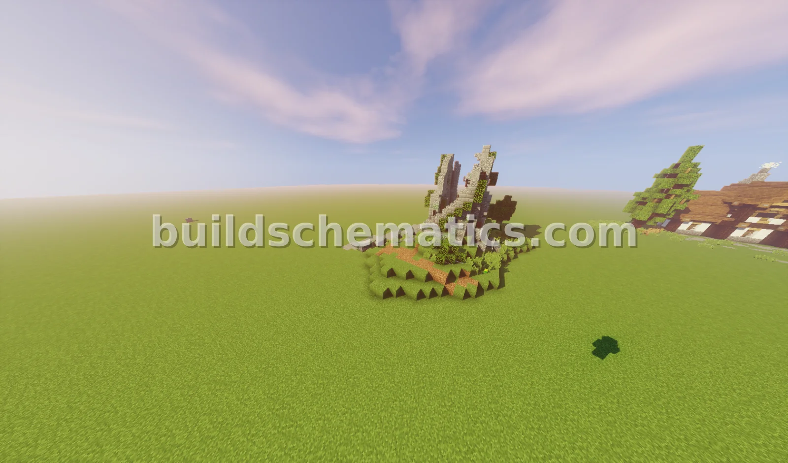 Ruined Medieval Castle Tower — view 2
