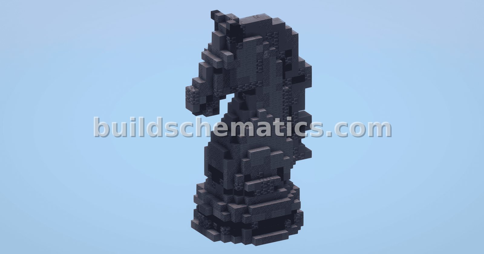 Medieval Black Knight Statue