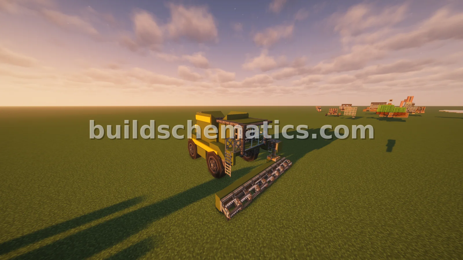 Coal Farm Combine with Moving Harvester