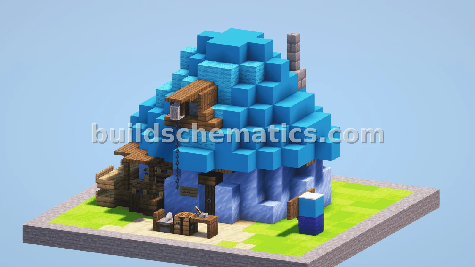 Smurf Handy Lab Minecraft Build