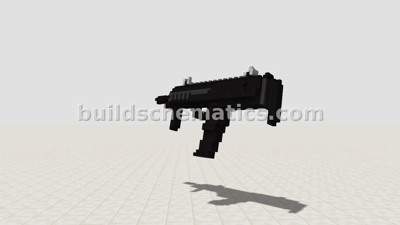 MP7 Submachine Gun Schematic — view 3