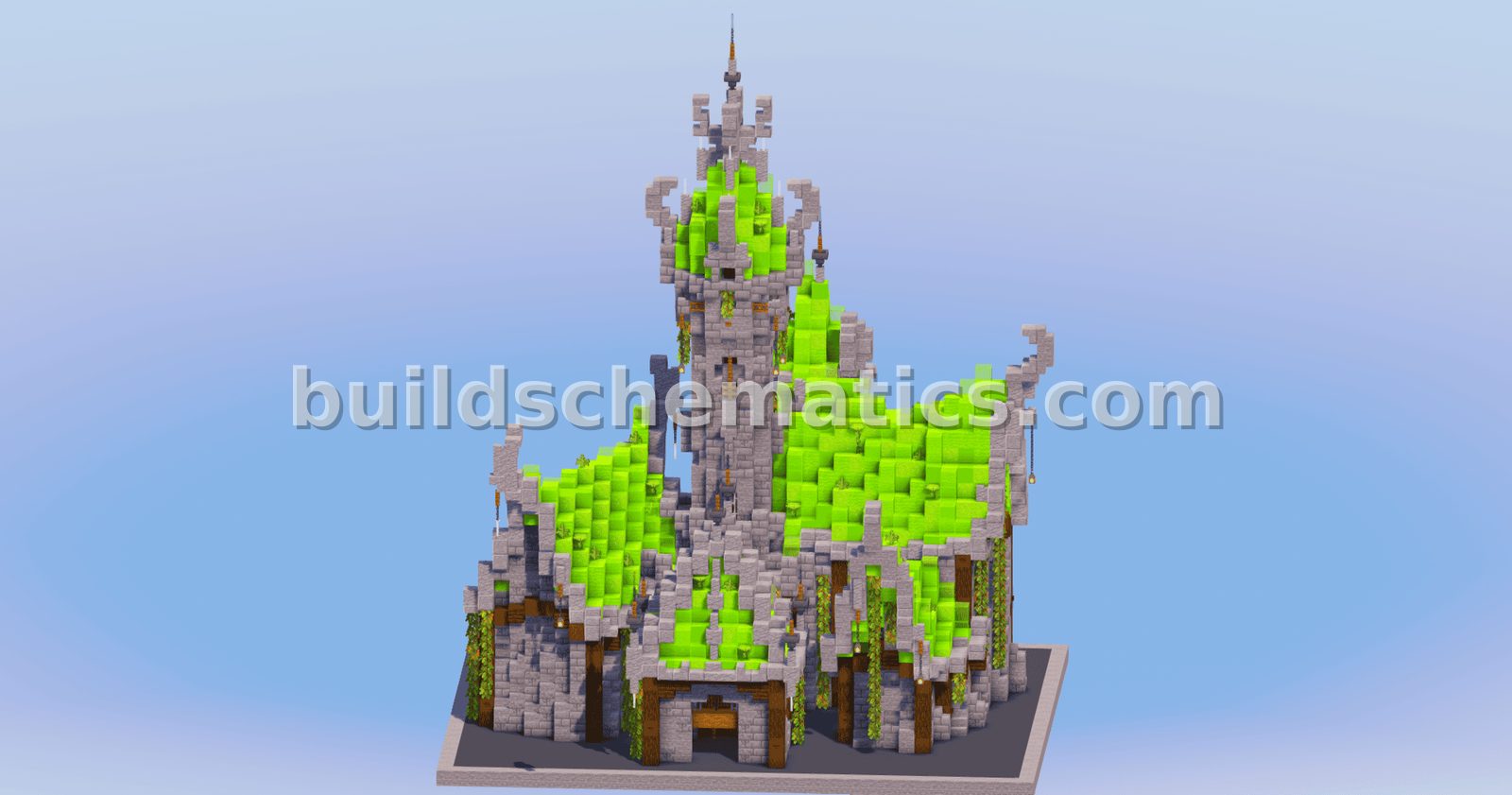 Lime Medieval Fantasy Castle Structure