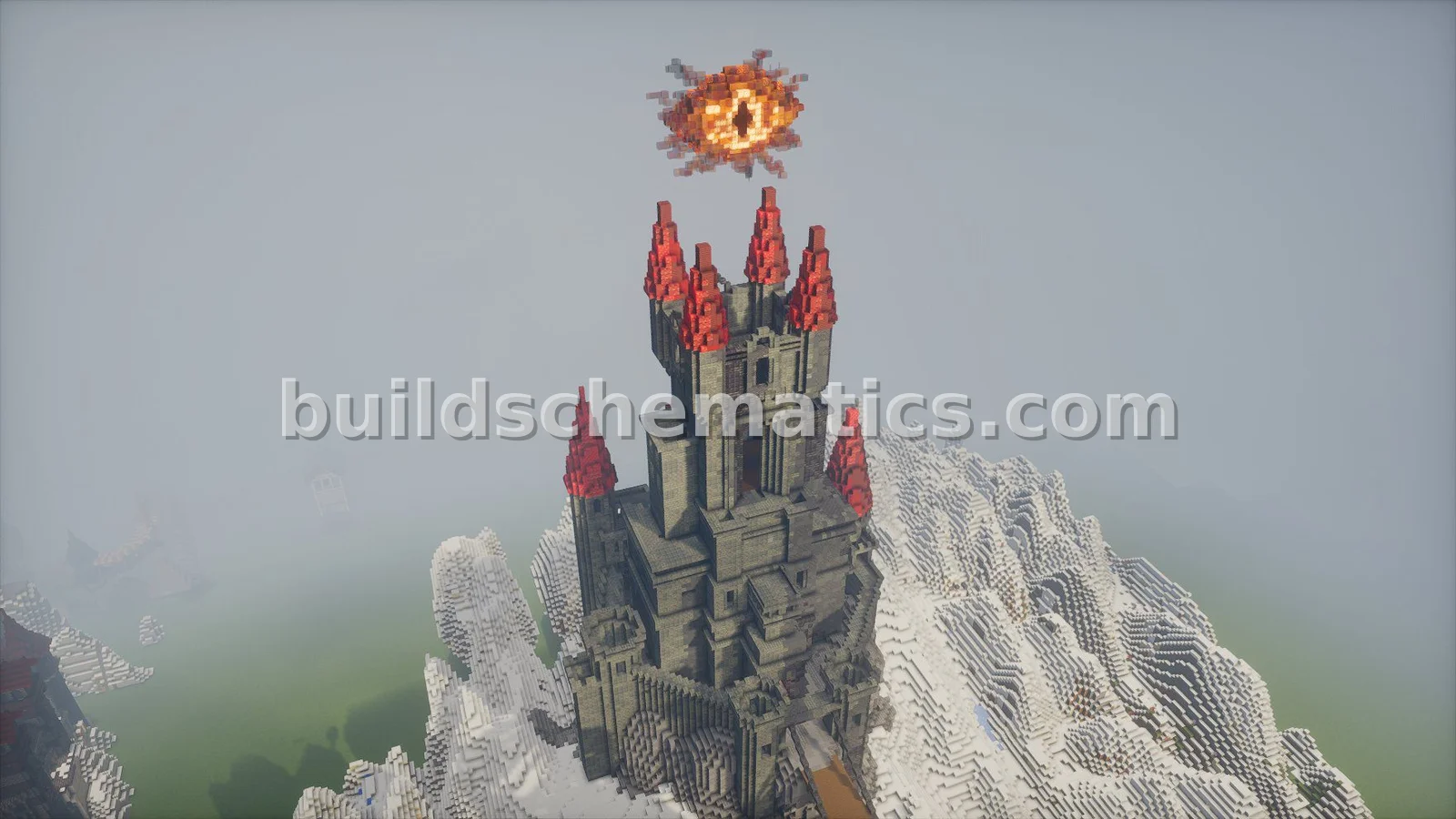 Dark Fantasy Castle Structure — view 4