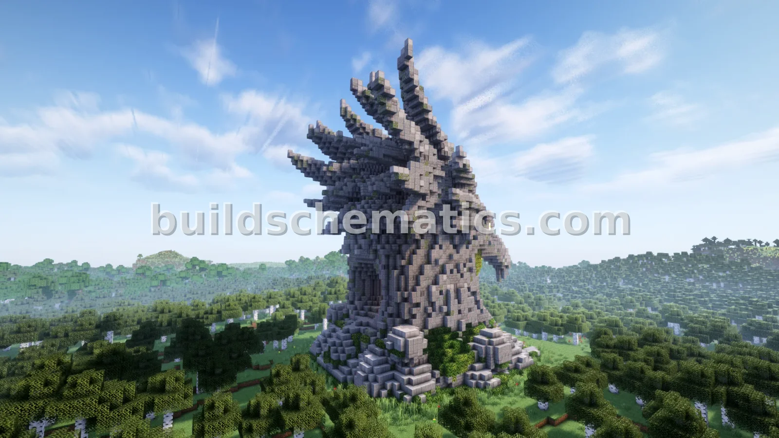 Vulture Nether Portal Statue Large — view 3