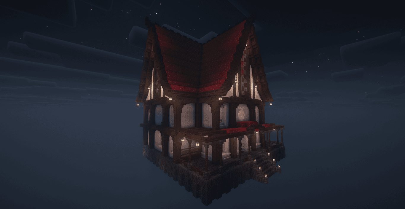 Mushroom House With Oak Accents — view 3