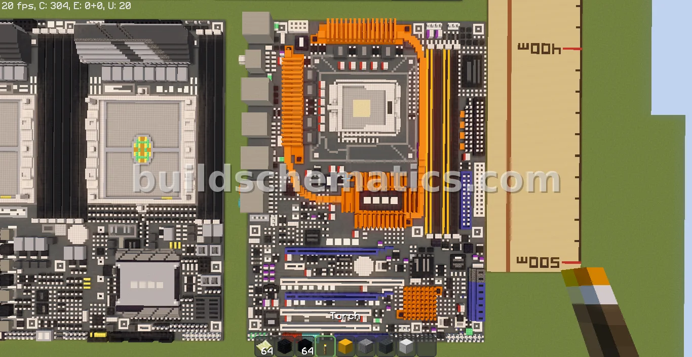 ASUS P5E-WS Motherboard Pixel Art — view 2