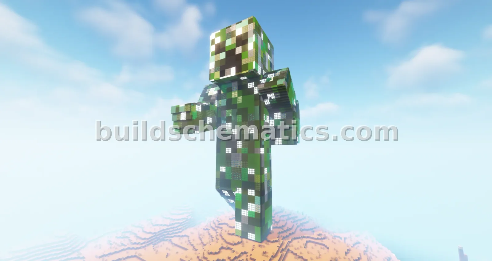 Minecraft Creeper Skin Statue 120 Height