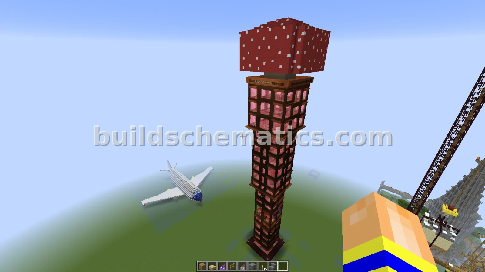Mushroom Tower with Nether Portal