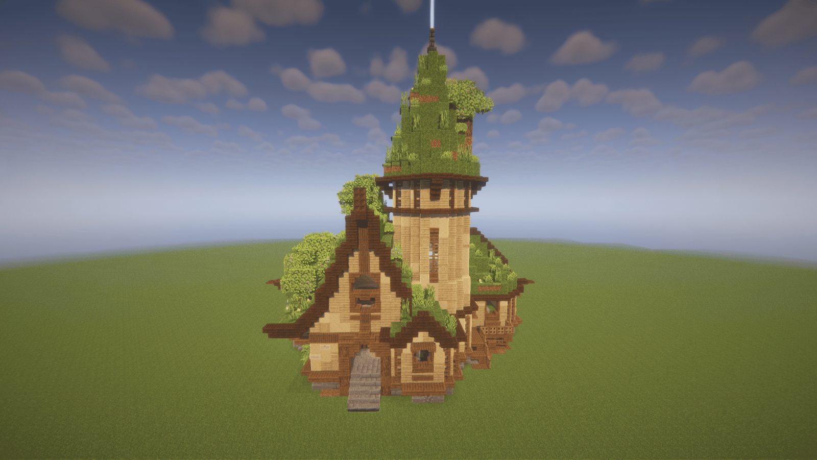 Medieval Moss Farm Structure