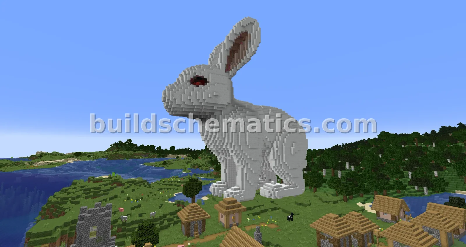 Rabbit Statue - Large Organic Minecraft Build
