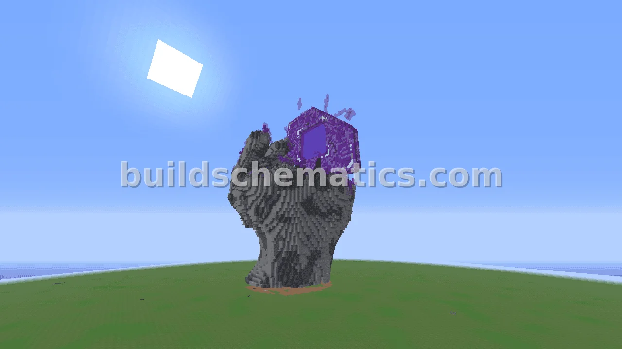 Amethyst Hand Structure — view 2