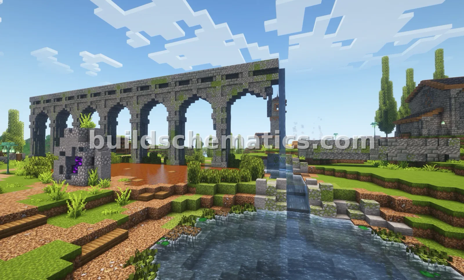 Ruined Aqueduct Schematic — view 2