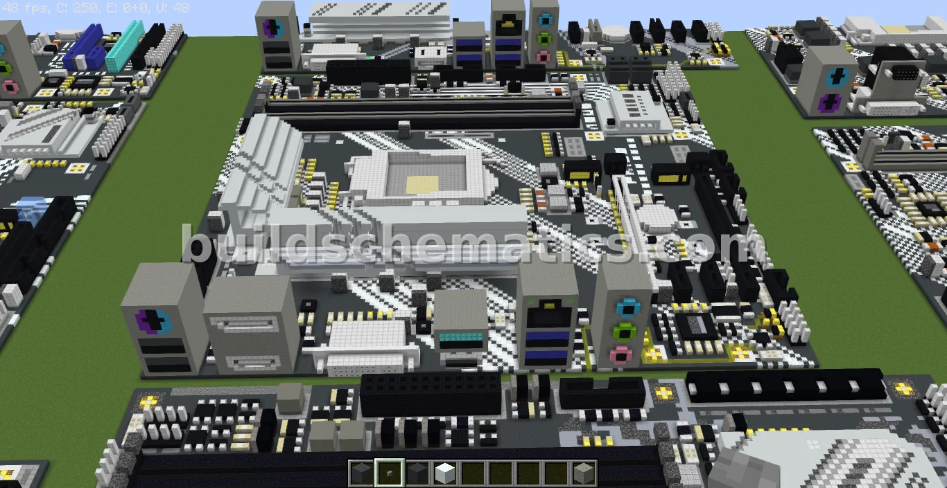 Intel Z490 Motherboard Voxel Art — view 3