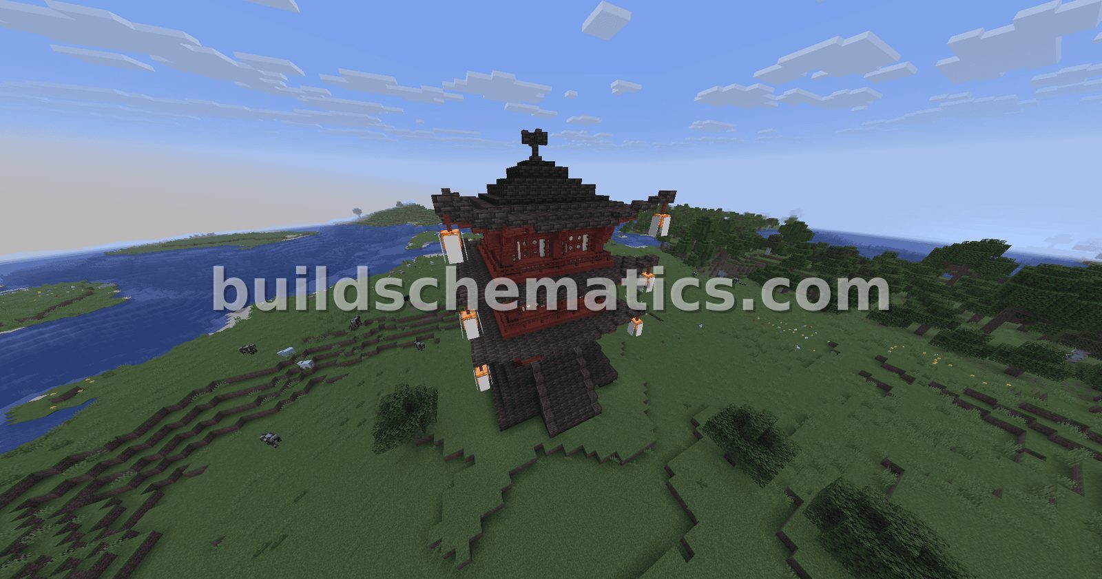 Three Story Japanese Pagoda — view 3