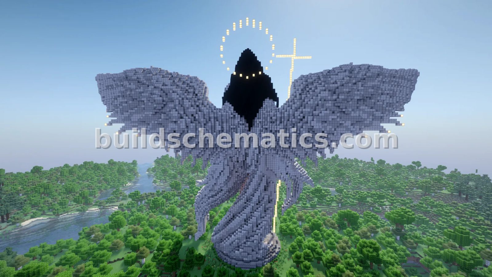 Celestial Sentinel Angel Statue — view 2