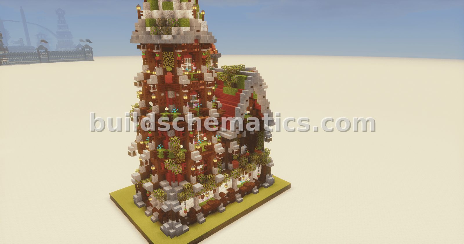 Medieval Colorful Decorated House — view 4