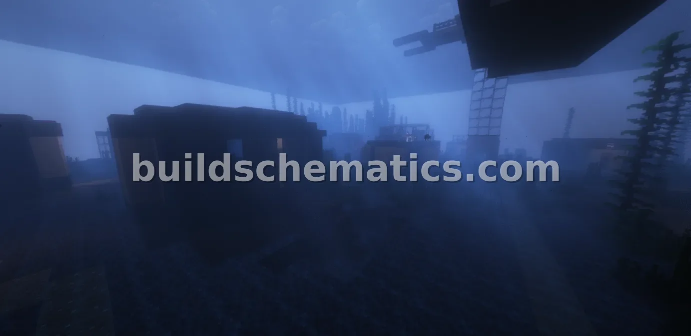 Underwater Village Minecraft Build — view 5