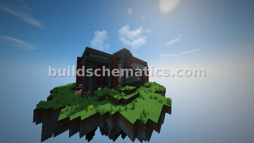 Modern House On A Flying Island — view 2