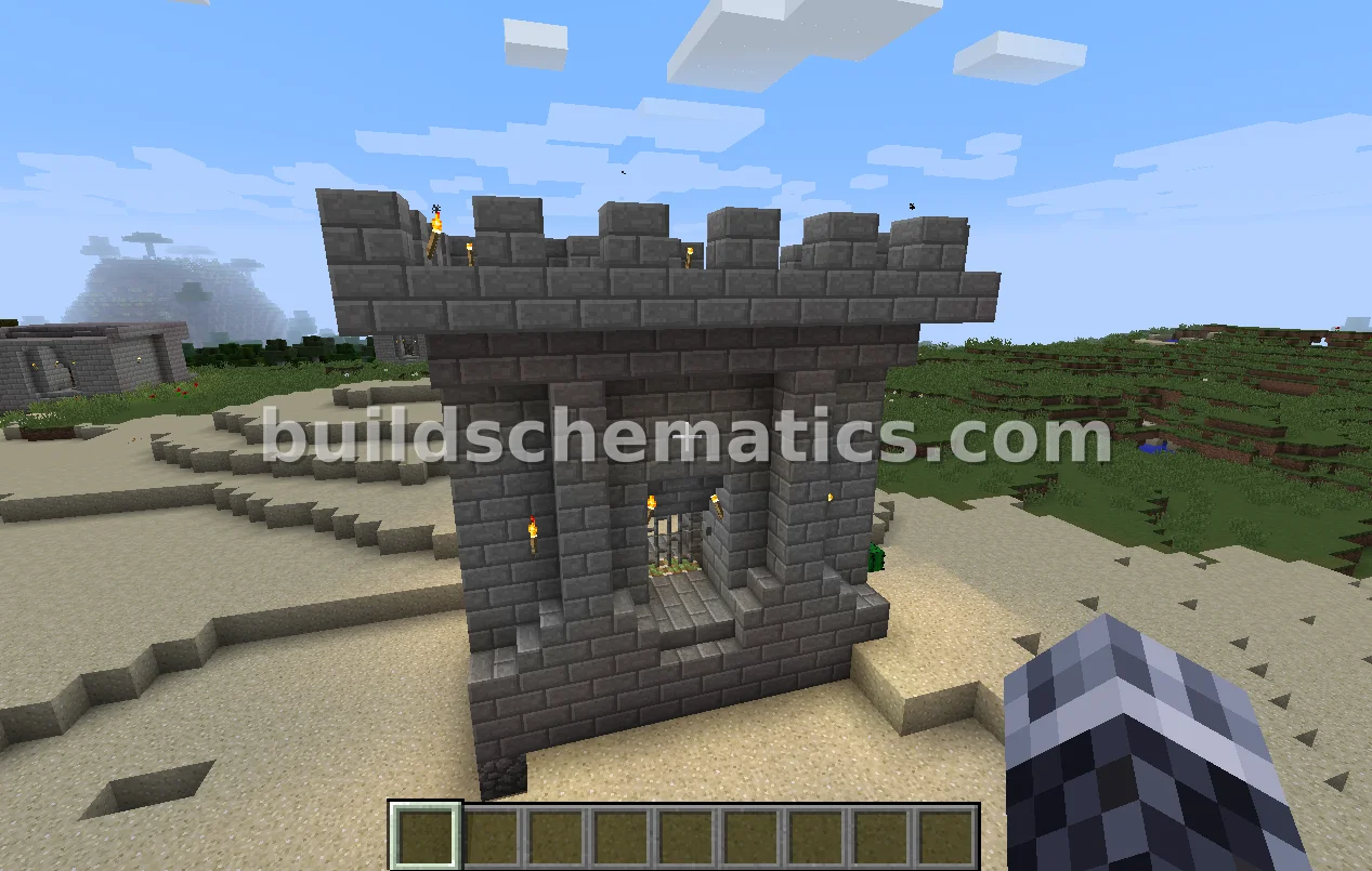 Castle Gate with Opening Doors — view 2