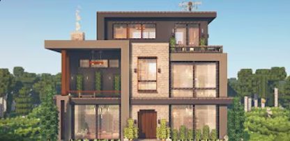 Modern Architectural House Shell Without Interior