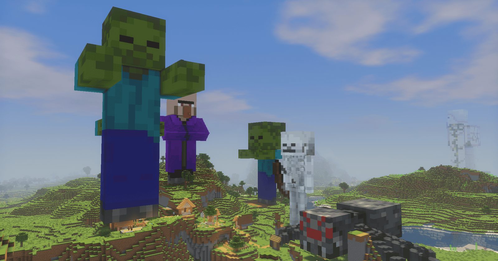 Hostile Mob Statues and Figures