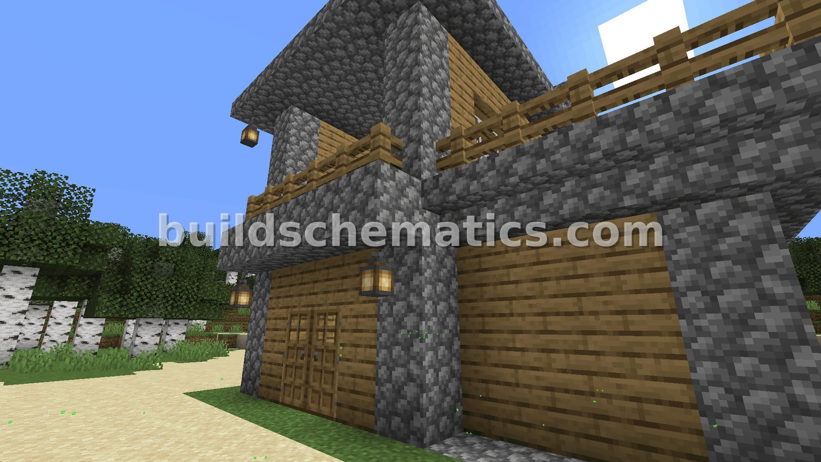 Spacious Two-Story Wooden Survival Home — view 2
