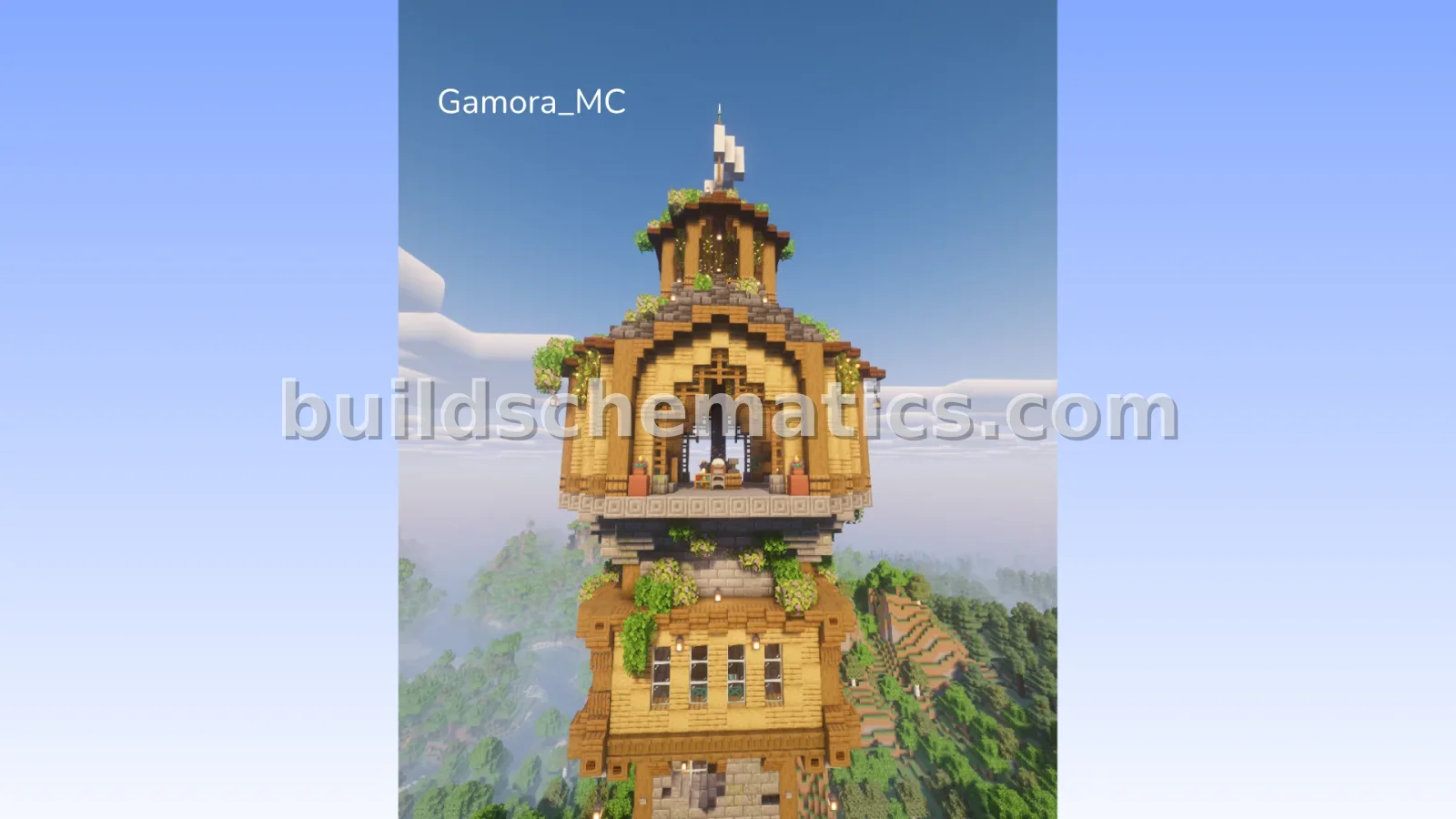 Medieval Watch Tower Schematic — view 2