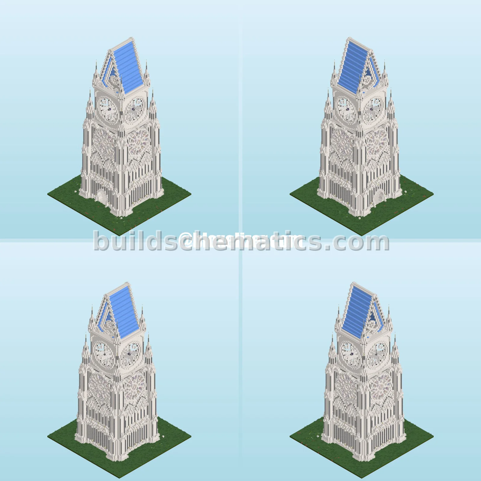 Gothic Clock Tower Structure