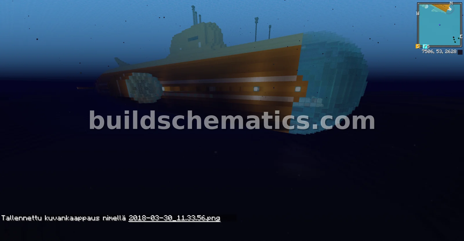 Nuclear Submarine with Dome Helm — view 4