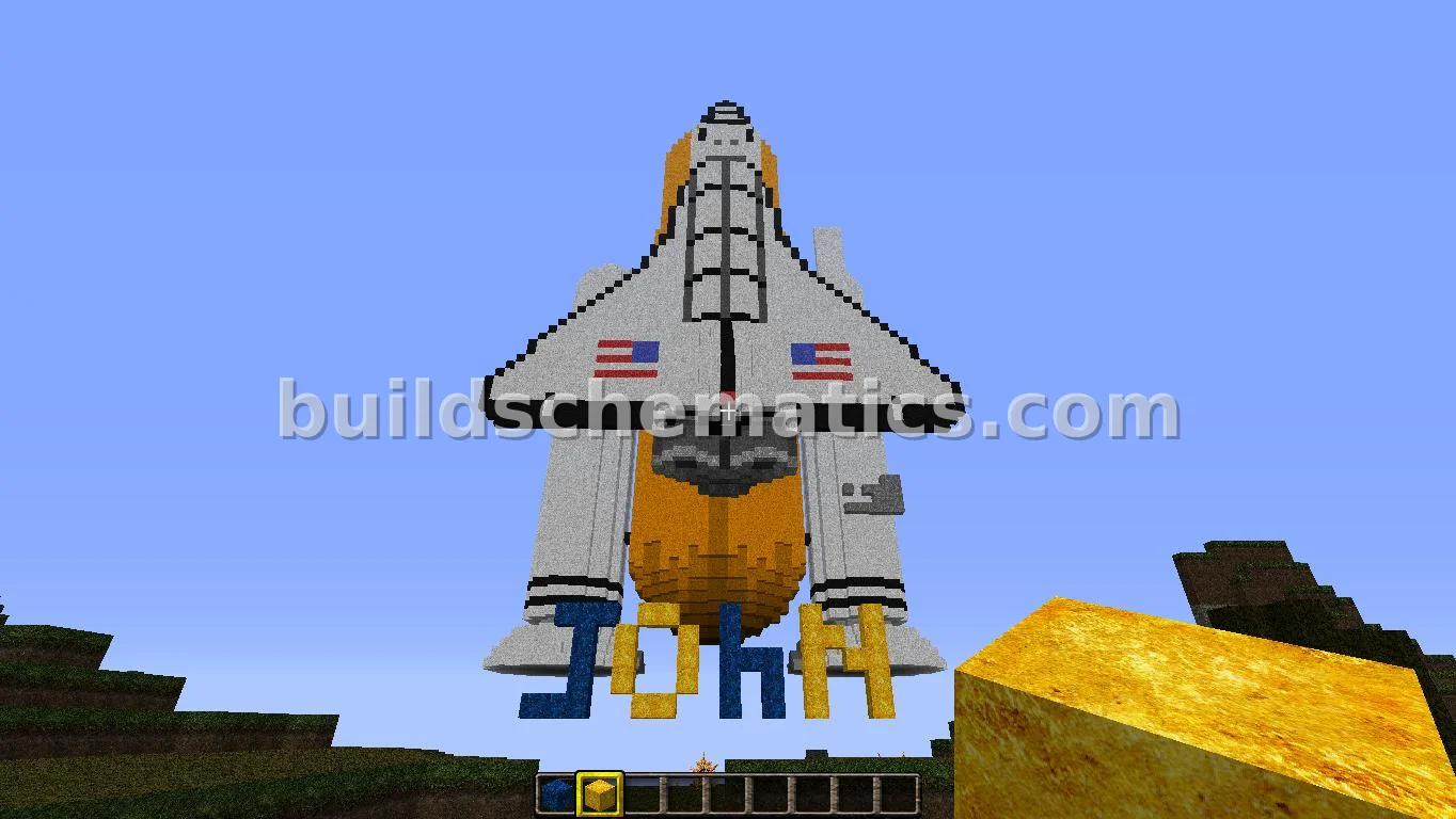 Futuristic Space Shuttle Vehicle — view 2