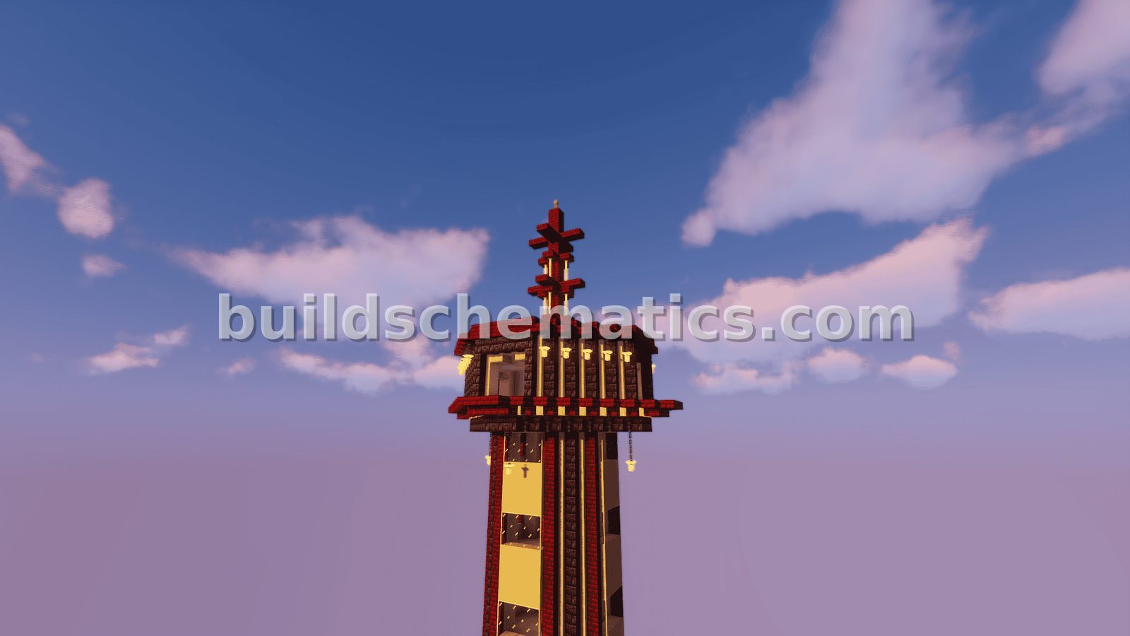 Minecraft Observation Tower With Elytra Launch — view 2