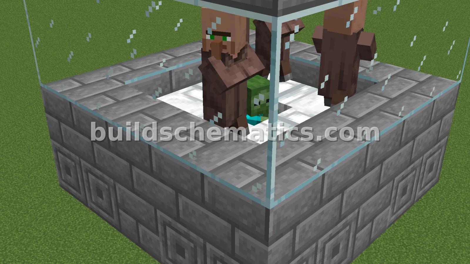 Simple Redstone Iron Farm — view 3