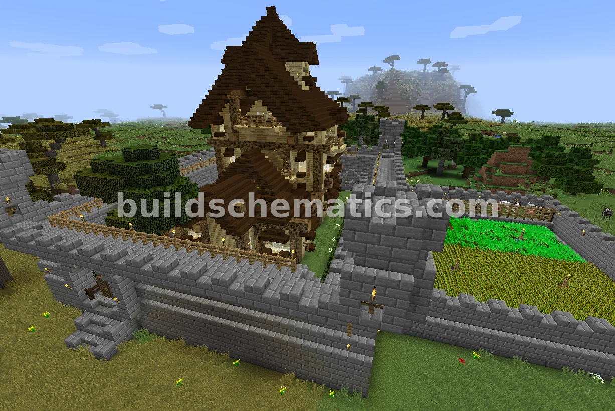Lord Keep Castle with Farms