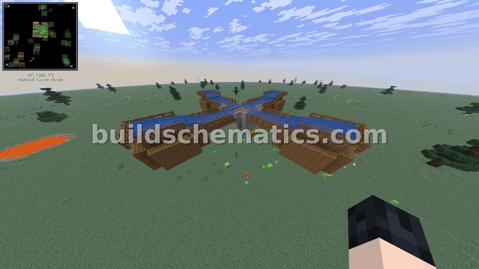 Early Game Iron Farm Structure — view 2