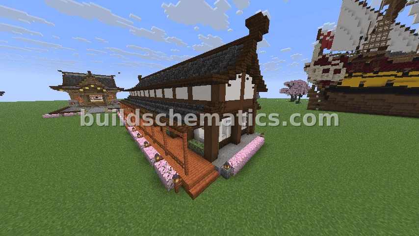 Japanese Trading Hall - Dark Oak & Quartz